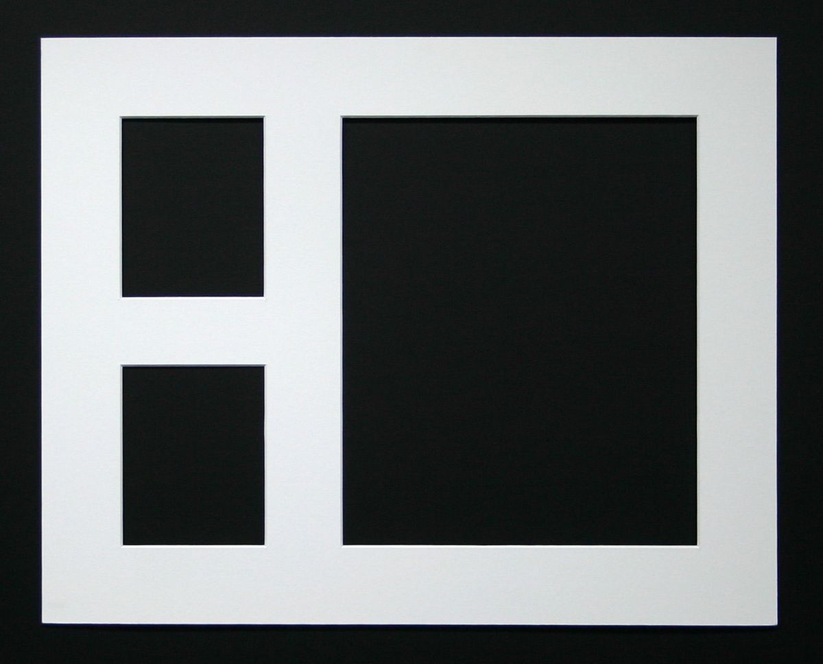 Triple Aperture Frame      To fit 1x (12 x 10) + 2x (5 x 4) Photo's