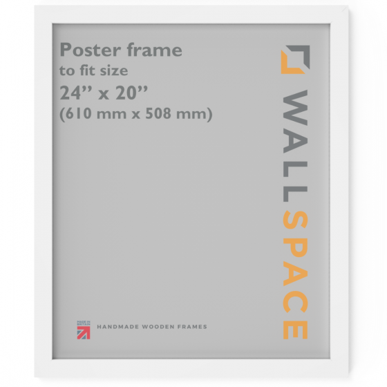 White Wooden Poster Frame - 24 x 20