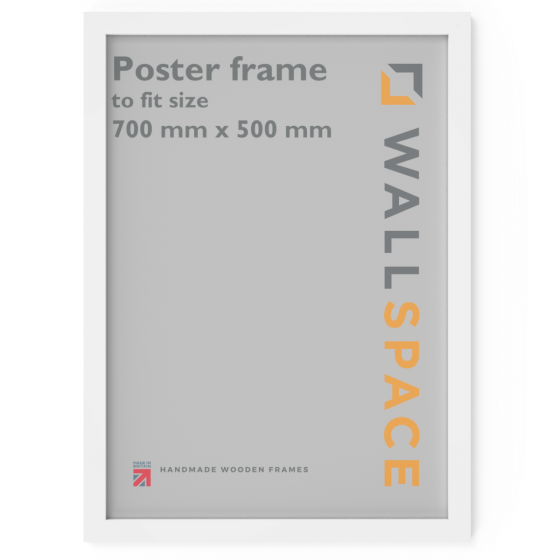 White Wooden Poster Frame - 500mm x 700mm