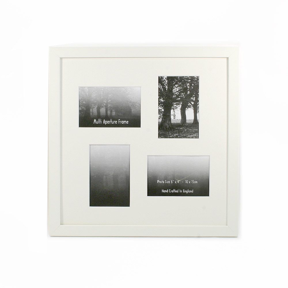  FRAMES BY POST, 50 x 40cm for Pic Size 40 x 30cm (Plastic  Glass), 25mm White Frame with White Mount