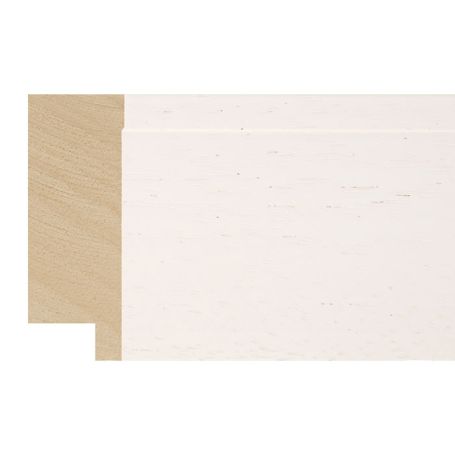 58x21mm White Ancona Flat Moulding