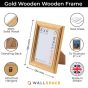 6 x 4 Gold Wooden Photo Frames
