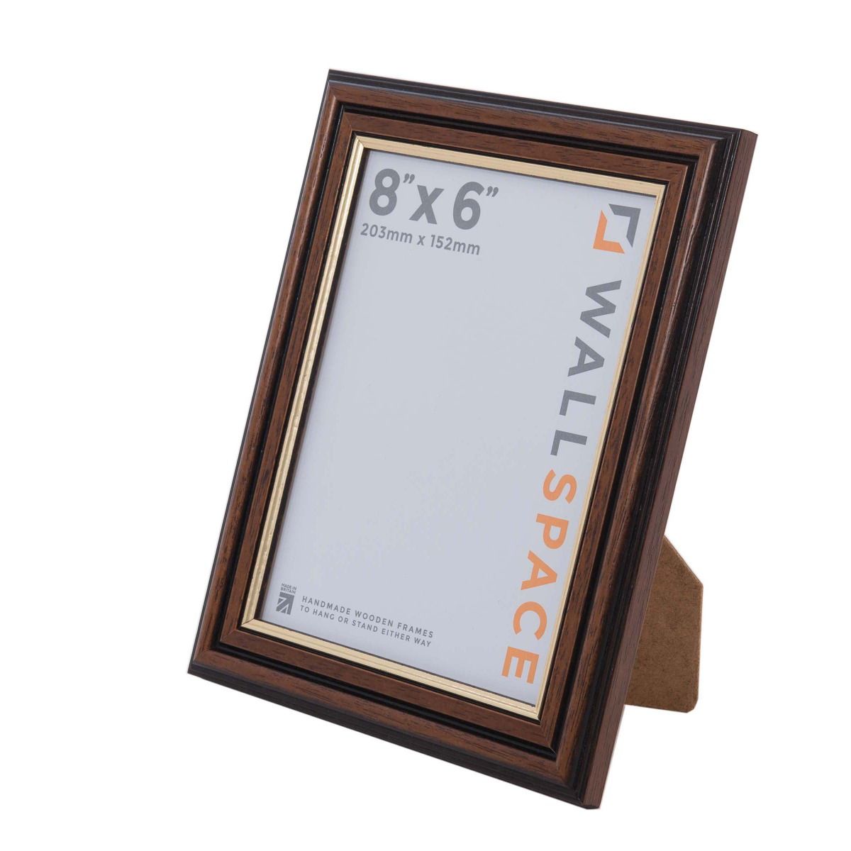 8 x 6 Traditional Brown Frame