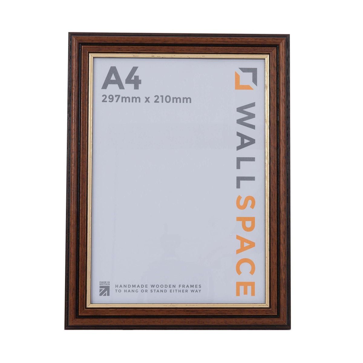 A4 Traditional Brown Frame