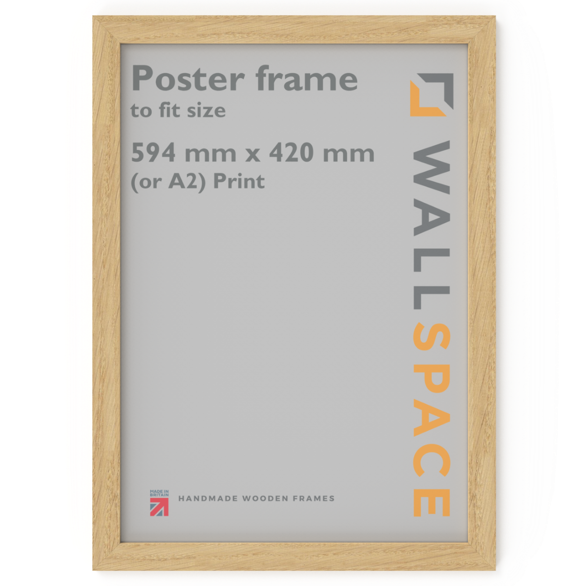 A2 Solid Oak Poster Frame